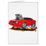 1974-76 Trans Am Red Car Greeting Card