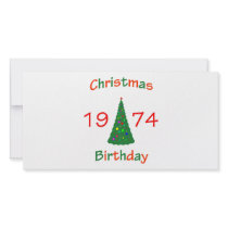 1974 Christmas Birthday