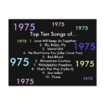 1975 Songs Postcard