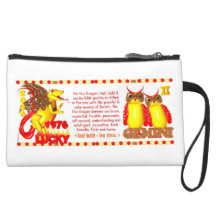 1976 FireDragon born in Gemini by Valxart Wristlet Clutch