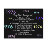 1976 Songs Postcard