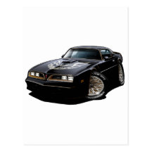 1977-78 Trans Am Black Post Card