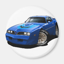 1977-78 Trans Am Blue Refrigerator Magnet