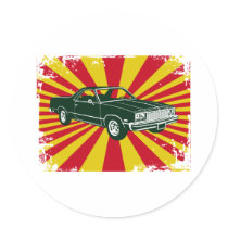 1977 Chevrolet El Camino Round Sticker