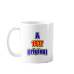 1977 Original Blue Red Coffee Mug