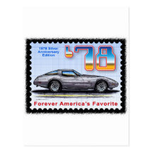 1978 Silver Anniversary Edition Corvette Postcard