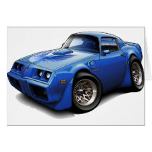 1979-81 Trans Am Blue Car Card