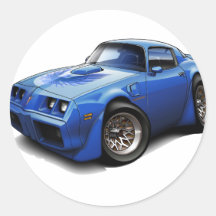 1979-81 Trans Am Blue Car Sticker