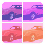 1979 Classic Cars Square Stickers