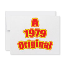 1979 Original Red Custom Invitations