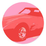 1979 Red Classic Car Stickers