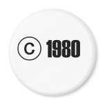 1980 Copyright Magnets