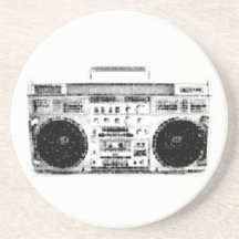 1980s Boombox Drink Coaster