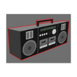 1980s Boombox Postcard