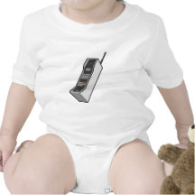 1980s Cellphone Baby Bodysuit