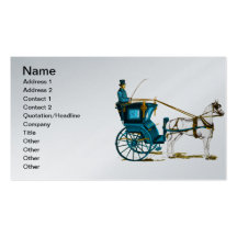 1980's Horse and Carriage Business Card Template