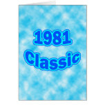 1981 Classic Blue Greeting Cards