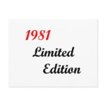 1981 Limited Edition Postcards