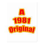 1981 Original Red Post Cards