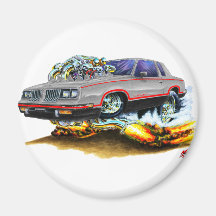 1984-88 Hurst Olds Grey-Black Car Fridge Magnets