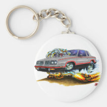 1984-88 Hurst Olds Grey-Black Car Key Chain
