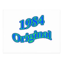 1984 Original Blue Green Postcards