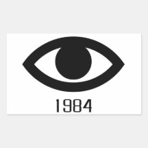 1984 RECTANGLE STICKER