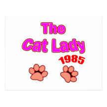 1985 Cat Lady Postcards