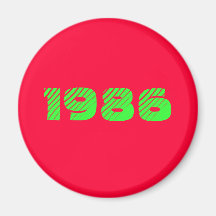 1986 REFRIGERATOR MAGNETS