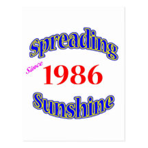 1986 Spreading Sunshine Post Cards