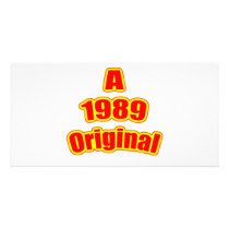 1989 Original Red Customized Photo Card
