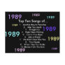 1989 Songs Post Card