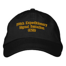 198th Expeditionary Signal Battalion (ESB) Embroidered Hats