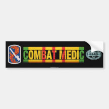 198th LIB Vietnam COMBAT MEDIC Sticker Bumper Stickers