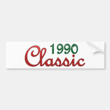 1990 Classic Bumper Stickers