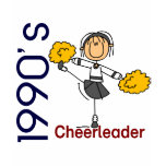 1990’s Cheerleader Stick Figure t-shirts