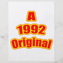 1992 Original Red Full Color Flyer