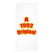 1992 Original Red Rack Card Template