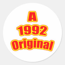 1992 Original Red Sticker