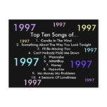 1997 Songs Postcards