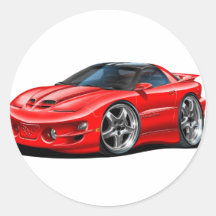 1998-02 Trans Am Red Car Sticker