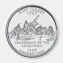 1999 New Jersey State Quarter magnet