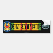 199th LIB Vietnam COMBAT MEDIC Sticker Bumper Sticker