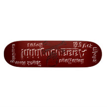 19.5 Ack Blops-BoneHead!-Shack Bleep Squadron Skateboard Decks