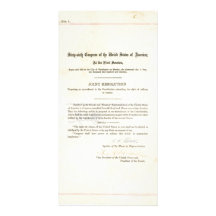 19th Amendment to the United States Constitution Customized Photo Card