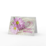 19th Birthday card with daisies