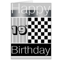 19th Birthday Greeting Card