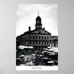 19th C. Fanueil Hall, Boston Massachusetts Print
