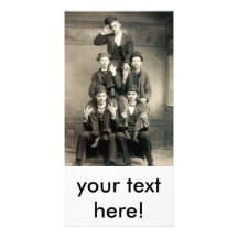 19th C. Human Pyramid Picture Card