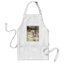 19th C. Swans in Paris Apron